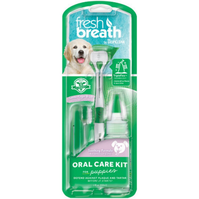 TropiClean φρέσκια ανάσα puppy oral care kti