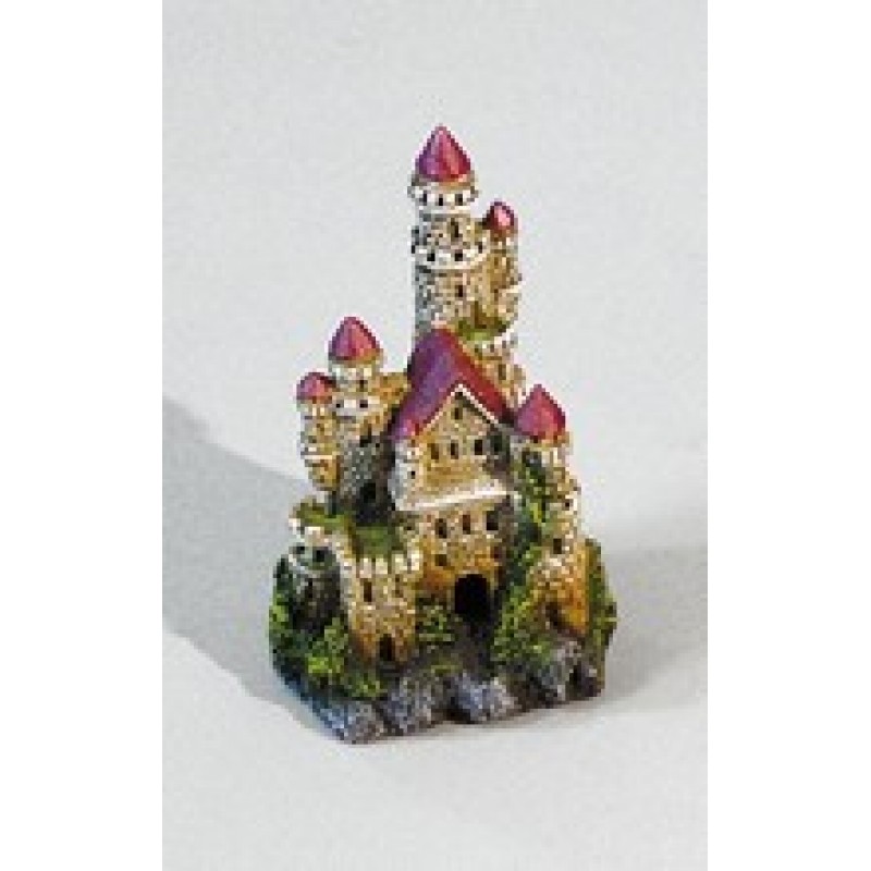 DECOR ''CASTLE ON ROCK'' SMALL 10.5*9*17cm