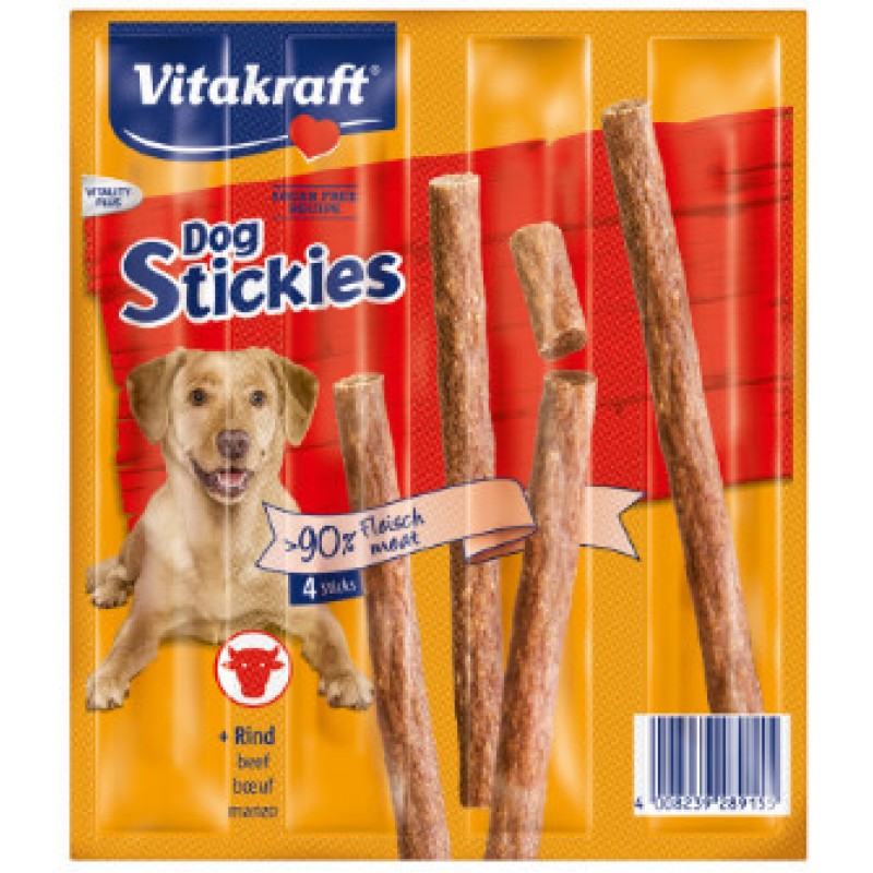 Vitakraft dog stickies βοδινό 4τεμ.