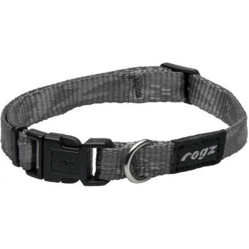 Rogz dogz περιλαίμιο Alpinist side release collar γκρι από μαλακό ιμάντα μεγάλης αντοχής