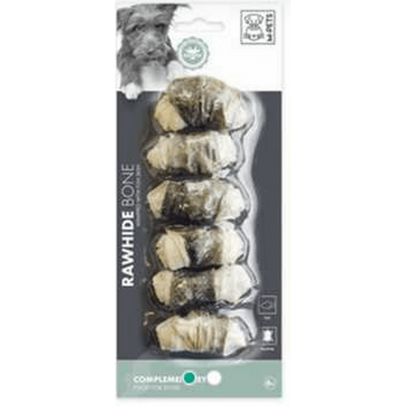 M-pets κόκκαλο κόμπος λευκός με τυλιχτό ψάρι 66gr - 6τμχ