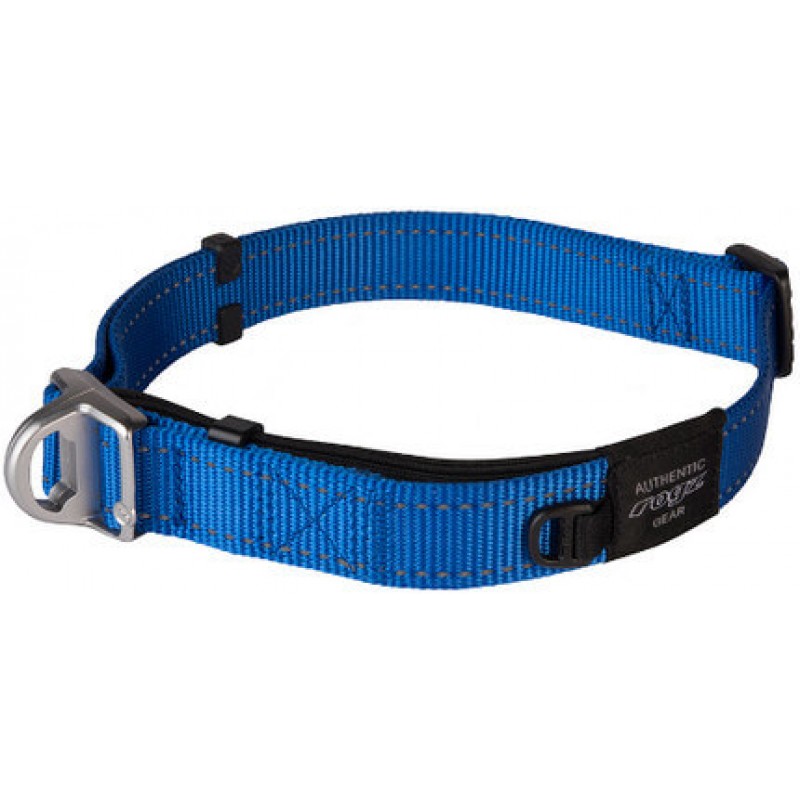 Rogz περιλαίμιο Utility Safety collar μπλε, με ανακλαστικές ραφές