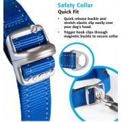 Rogz περιλαίμιο Utility Safety collar μπλε, με ανακλαστικές ραφές