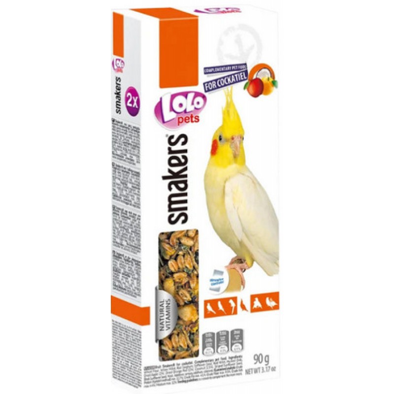 Lolo pets smakers με φρούτα για κόκατιλ περιέχουν βιταμίνες, μέταλλα και πηκτίνη 2τμχ