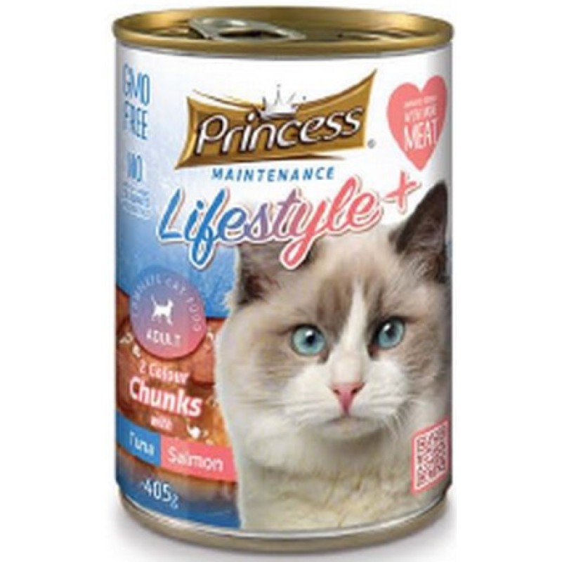 Princess κονσέρβα lifestyle 2 colors Cat τόνος, σολομός 405gr