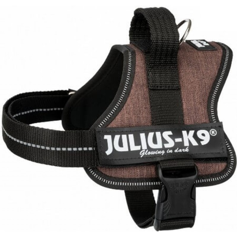 Julius-K9 σαμάρι Baby 1Mini mocca, με πλήρως ρυθμιζόμενους ιμάντες