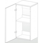 Dupla Βάση ντουλάπι ενυδρείου λευκή για Cube 80 45x45x90 cm