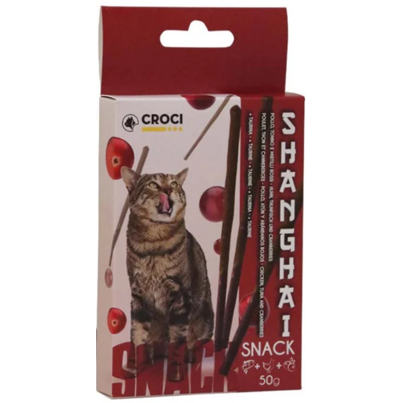 Croci Shanghai σνακ με κοτόπουλο τόνου και cranberry 50g