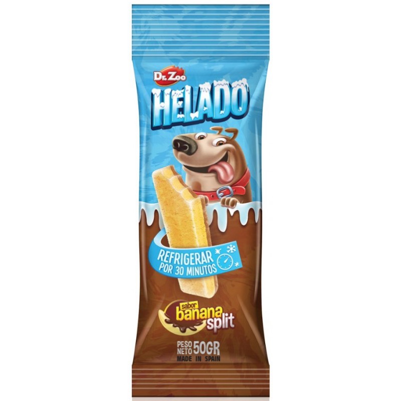 Dr Zoo Helado Λιχουδιά Σκύλου Dr Zoo Helado Παγωτό Μπανάνα 50gr