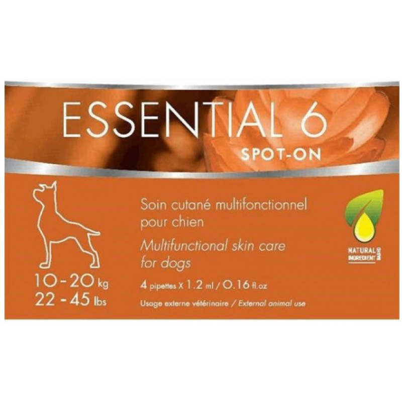 Dermoscent ESSENTIAL 6 δέρμοκαλλυντικό για σκύλους 10-20kg 4 πιπέτες