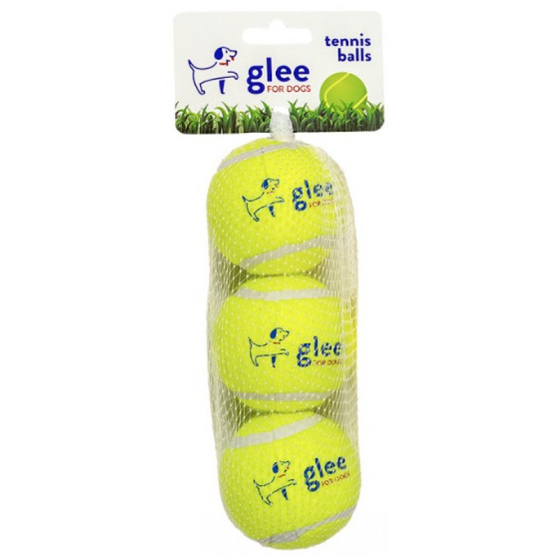 Glee Παιχνίδι Σκύλου Tennis Balls Κίτρινο 6cm 3τμχ