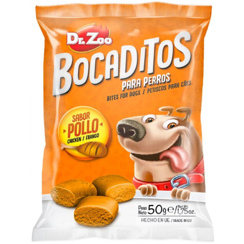 Dr Zoo Bocaditos Μπουκίτσες με γεύση κοτόπουλο 50gr