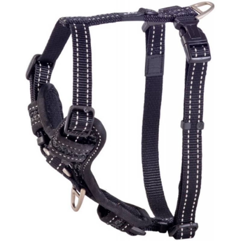 Rogz dogz σαμαράκι σκύλου Utility Control Harness μαύρο S