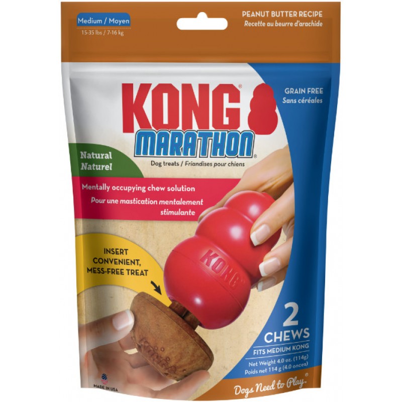 Kong Marathon μπισκότα με φυστικοβούτυρο που ταιριάζει απόλυτα σε όλα τα KONG Classic παιχνίδια